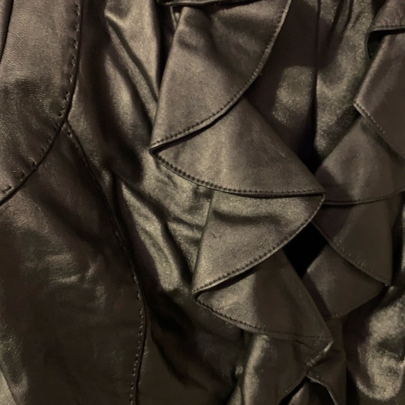 L Black Faux Leather Jacket - Picture 2 of 7